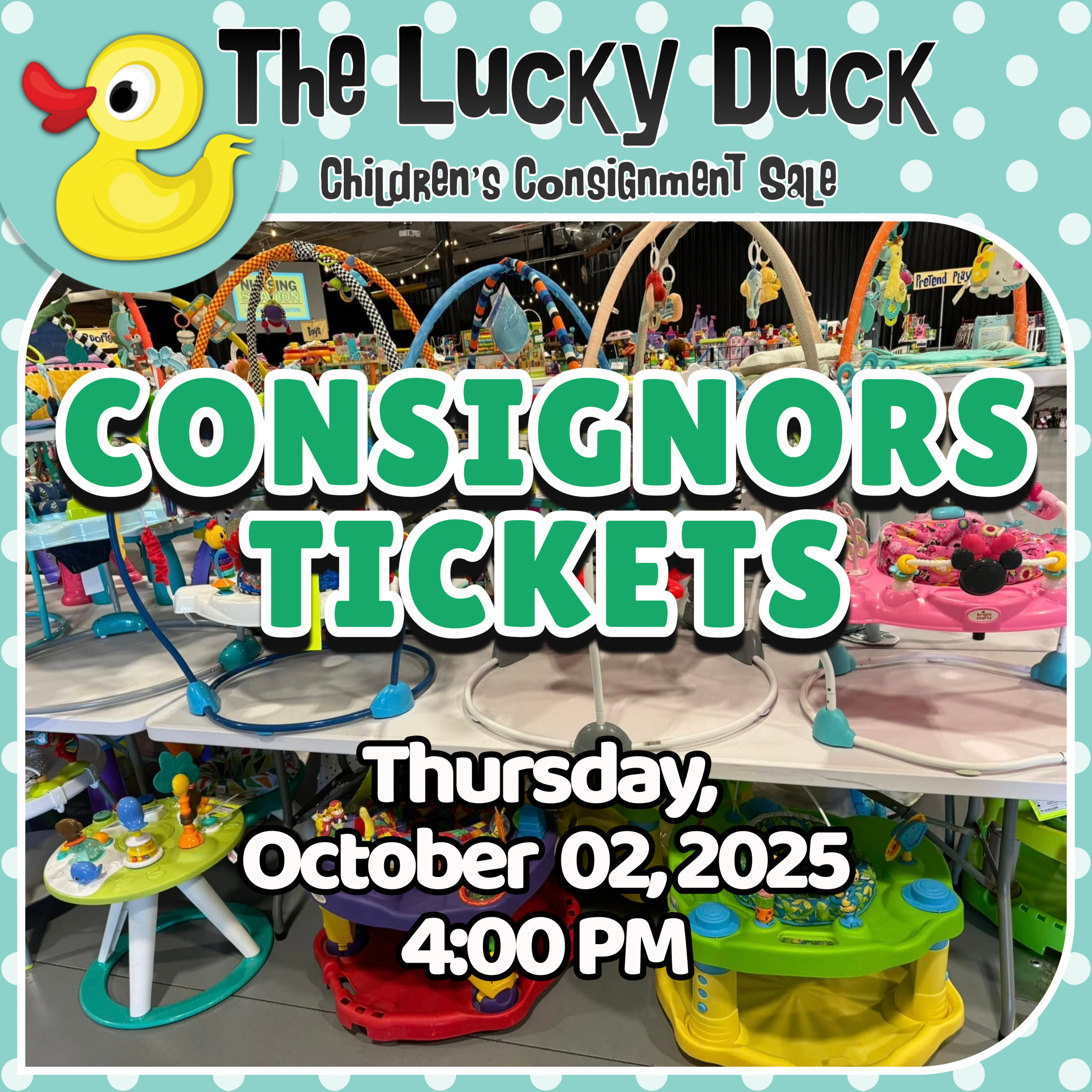 Consignors Tickets | October 2, 2025 | Thursday | 4:00 PM